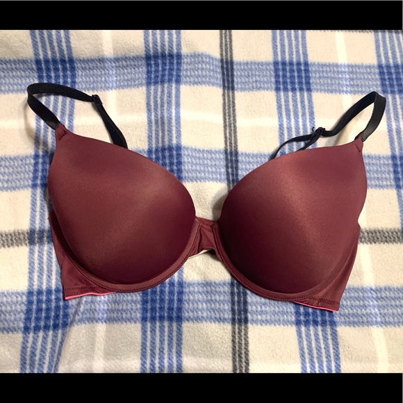 Victoria’s Secret Pink Bra size 34D Maroon - Picture 1 of 7